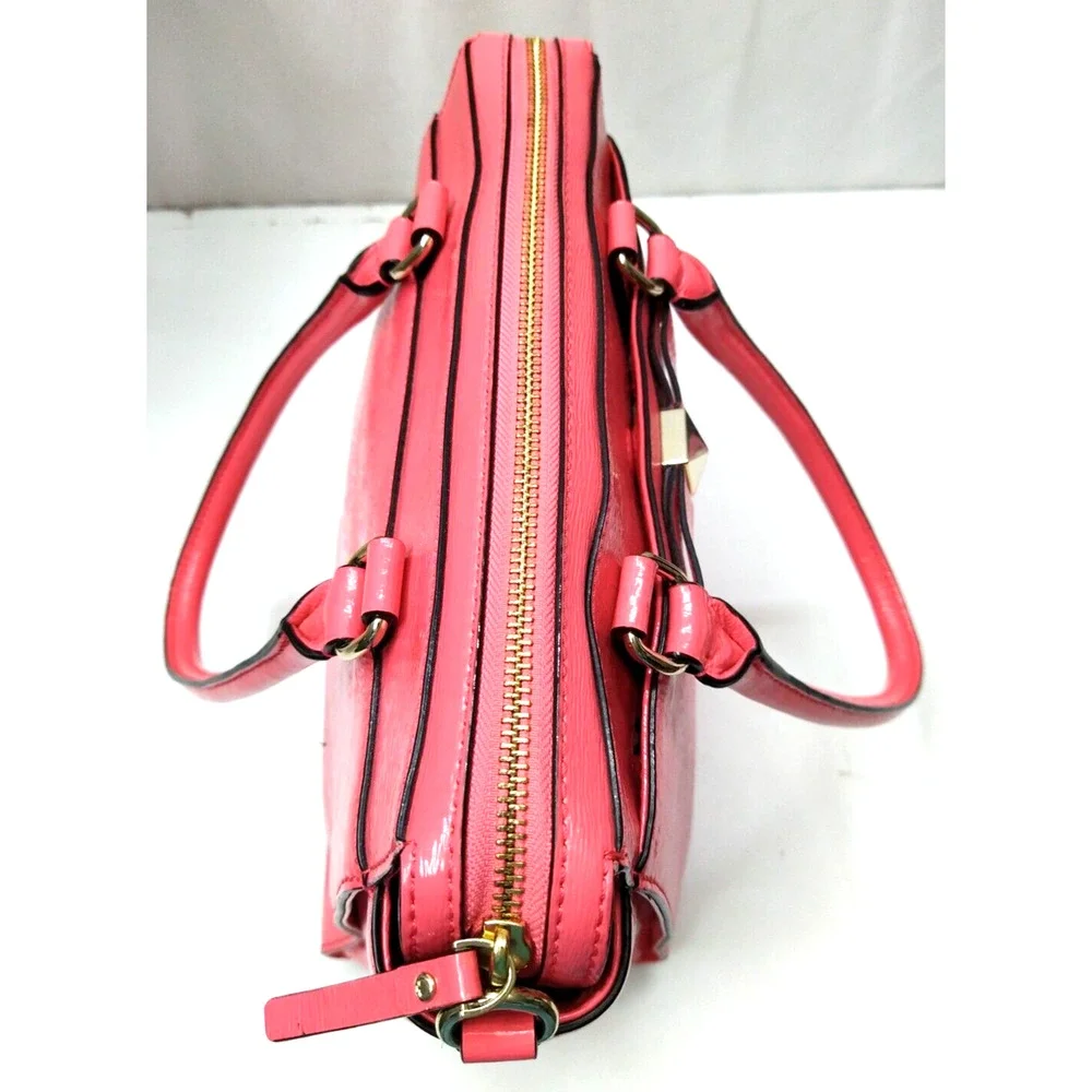 Kate Spade Beacon Court Jeanne Strawberry Red Patent Leather Top Handle Tote Bag